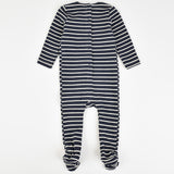 אוברול פסים עם סמל - ג'ינס