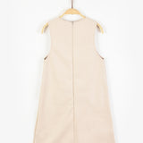 שמלת סרפן עם כיסים - אבן