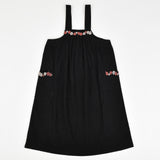 שמלת סרפן עם כיסים - שחור