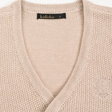 אפודת סריג מעטפת - אבן