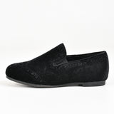 נעלי סירה עם גומי - שחור