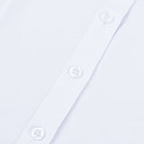 חולצת תלבושת עם רקמה - לבן