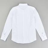 חולצת תלבושת עם רקמה - לבן