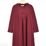 שמלת פוטר עם סמל - בורדו