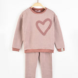 סט פיג'מת פסים - קורל