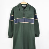 שמלת פוטר עם צווארון - ירוק