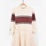 שמלת פוטר פסים - שמנת