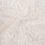 שמלת תחרה עם צווארון רקמה - שמנת