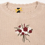 שמלת פליסה בשילוב סריג - בז'