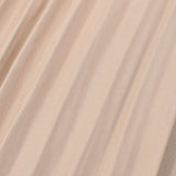 שמלת פליסה בשילוב סריג - בז'