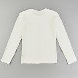 חולצת בייסיק מבד ריב - שמנת