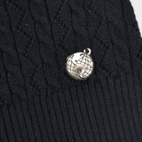 סוודר סריג בדוגמת זיגזג - נייבי