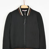 ז'קט בומבר חלק - נייבי