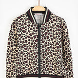 ז'קט בומבר מנומר - בורדו