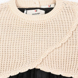 שמלת פליסה קטיפה - אבן