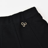 חצאית פנלים סריג - נייבי