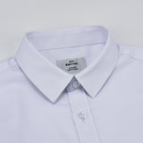 חולצה מכופתרת שרוול ארוך - לבן