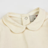 אוברול בייבי עם צווארון - שמנת