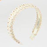 קשת בד דוגמת גלים - שמנת