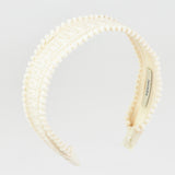 קשת בד פומפונים - שמנת