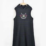 שמלת פסים עם קפוצ'ון - נייבי