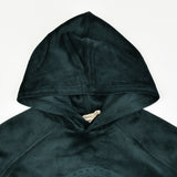 חולצת קטיפה עם קפוצ'ון - ירוק