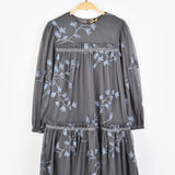 שמלת טול עם רקמה - אפור