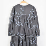 שמלת טול עם רקמה - אפור