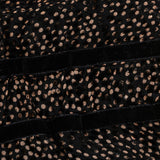 שמלה עם עיטורי קטיפה - שחור