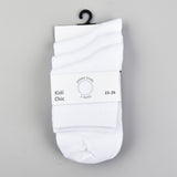 שלישיית גרביים לבנות - לבן