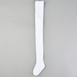 גרביון כותנה נמתח - לבן