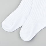 גרביון כותנה נמתח - לבן