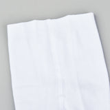 גרביון כותנה סטרץ' דיגום פסים - לבן