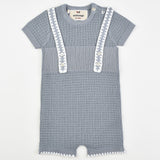 אוברול סריג עם כתפיות - ג'ינס