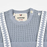 אוברול סריג עם כתפיות - ג'ינס