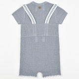 אוברול סריג עם כתפיות - ג'ינס