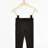 טייץ ארוך דמוי זמש - שחור