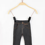 טייץ ג'ינס פרוותי - שחור