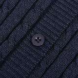 שמלת סריג מכופתרת - נייבי