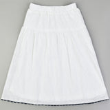 חצאית תחרה עם סיומת - נייבי