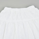 חצאית תחרה עם סיומת - נייבי