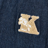 אוברול ג'ינס עם כפתורים - נייבי