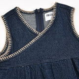 שמלת סרפן ג'ינס - נייבי