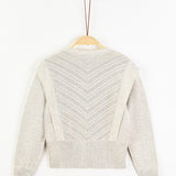 סוודר סריג בשילוב וסט - אבן