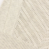 סוודר סריג בשילוב וסט - אבן