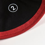 כיפה עמוקה מבד אריג - אדום