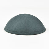 כיפה עמוקה מבד אריג - ירוק