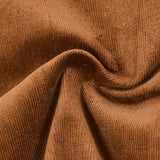 שמלת קורדרוי עם שרוכי קשירה - קאמל