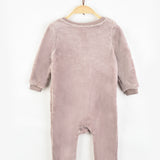 אוברול פליס עם רוכסן - סגול