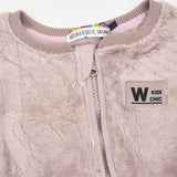 אוברול פליס עם רוכסן - סגול